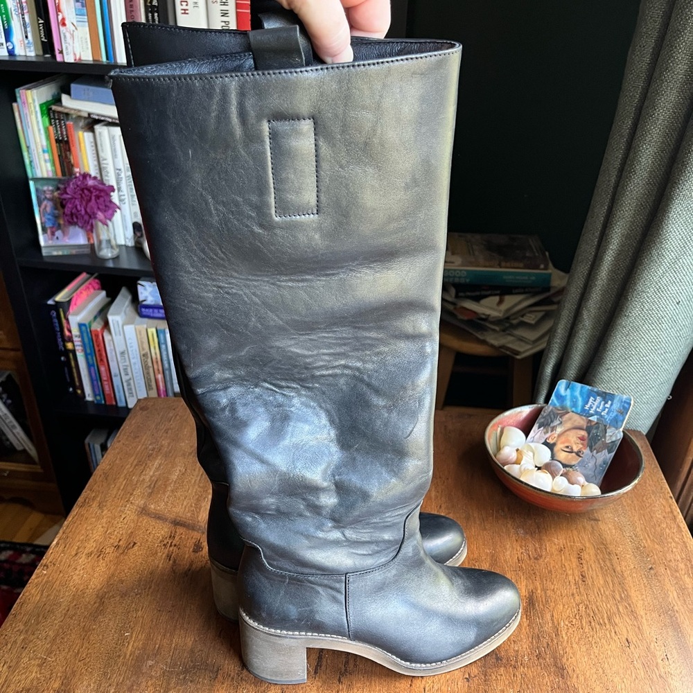 Free people wide calf knee high boots